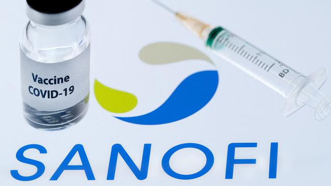 The French pharmaceutical giant Sanofi announced on February 23 positive results on a large scale for its anti-Covid vaccine, developed with the British company GSK. Picture: Joel Saget/AFP