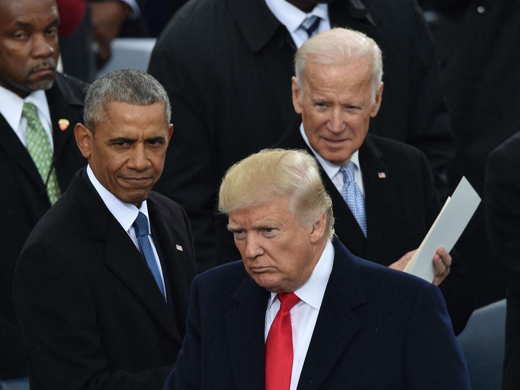 Barack Obama has placed pressure on Joe Biden to drop out of the race against Donald Trump. Picture: AFP