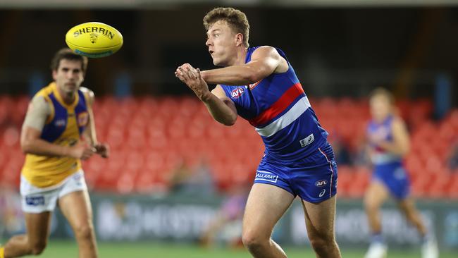 Macrae is a ball magnet for the Bulldogs. Picture: Chris Hyde/Getty Images