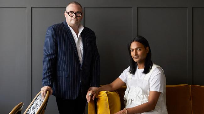 Hopper Joint owners Jason Jones and Brahram Perera will open their two-level Greville St venue in late March.