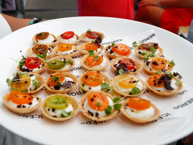 The food comes with a great view of Bondi Beach. Picture: Zak Kaczmarket