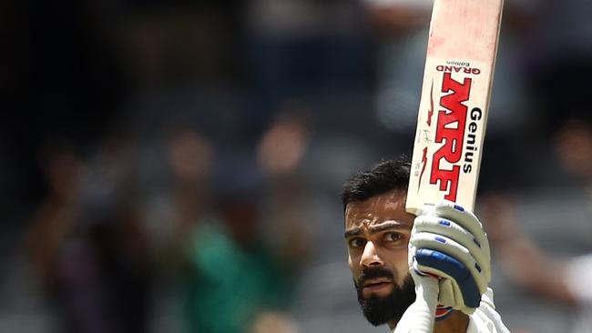 The Indian skipper played an exceptional first innings knock. (Photo by Ryan Pierse/Getty Images)