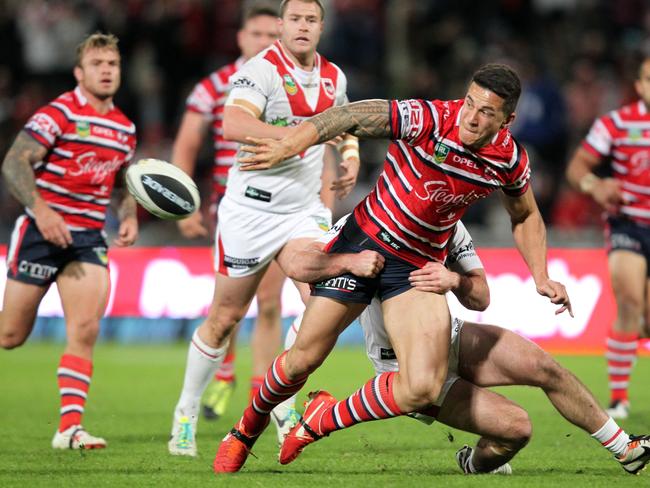 Sonny Bill Williams playing for the Sydney Roosters in 2013.