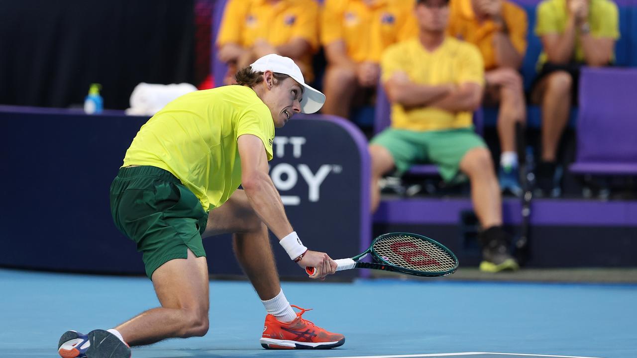 Alex de Minaur hit back at his critics following his win over Novak Djokovic. Picture: Paul Kane/Getty Images