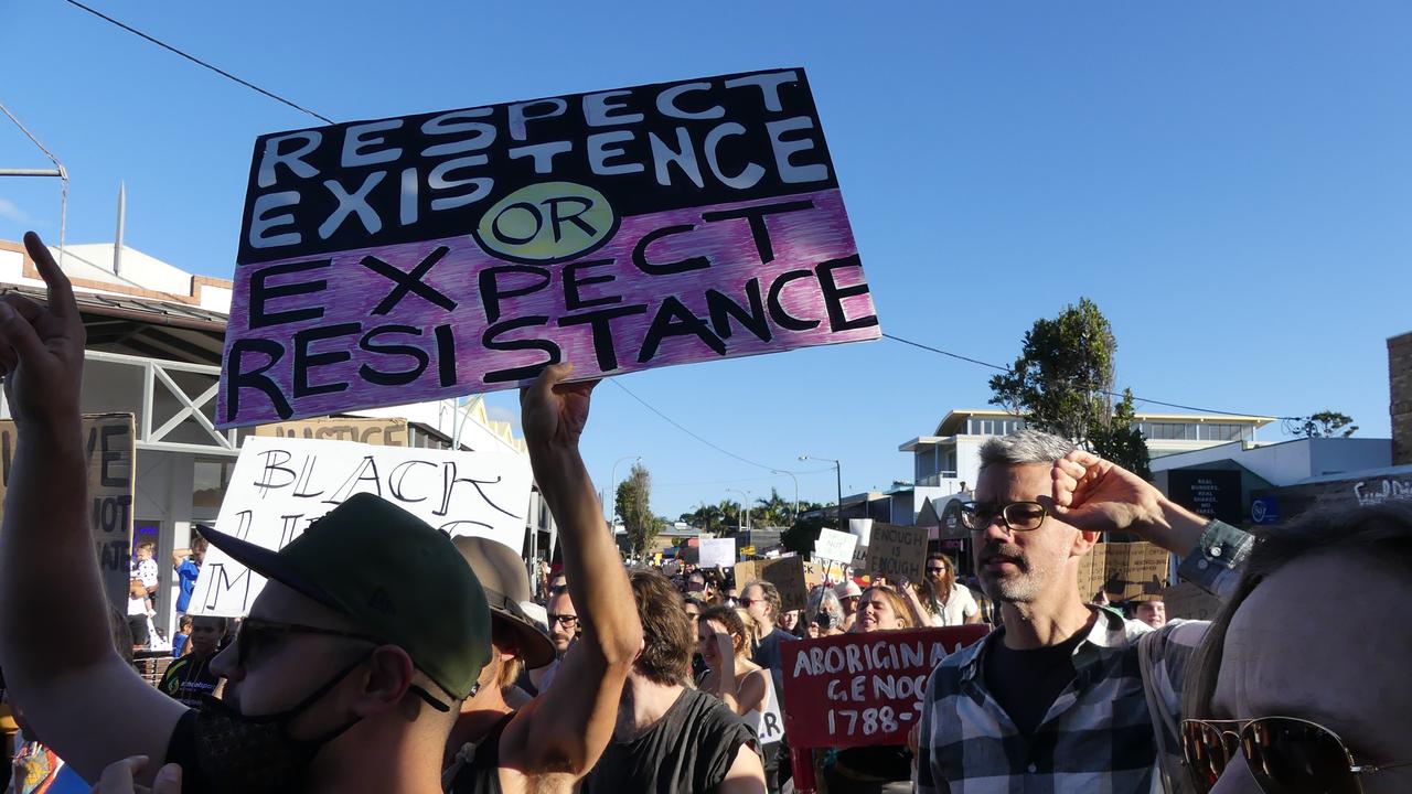 Black Lives Matter Protest in Byron Bay.