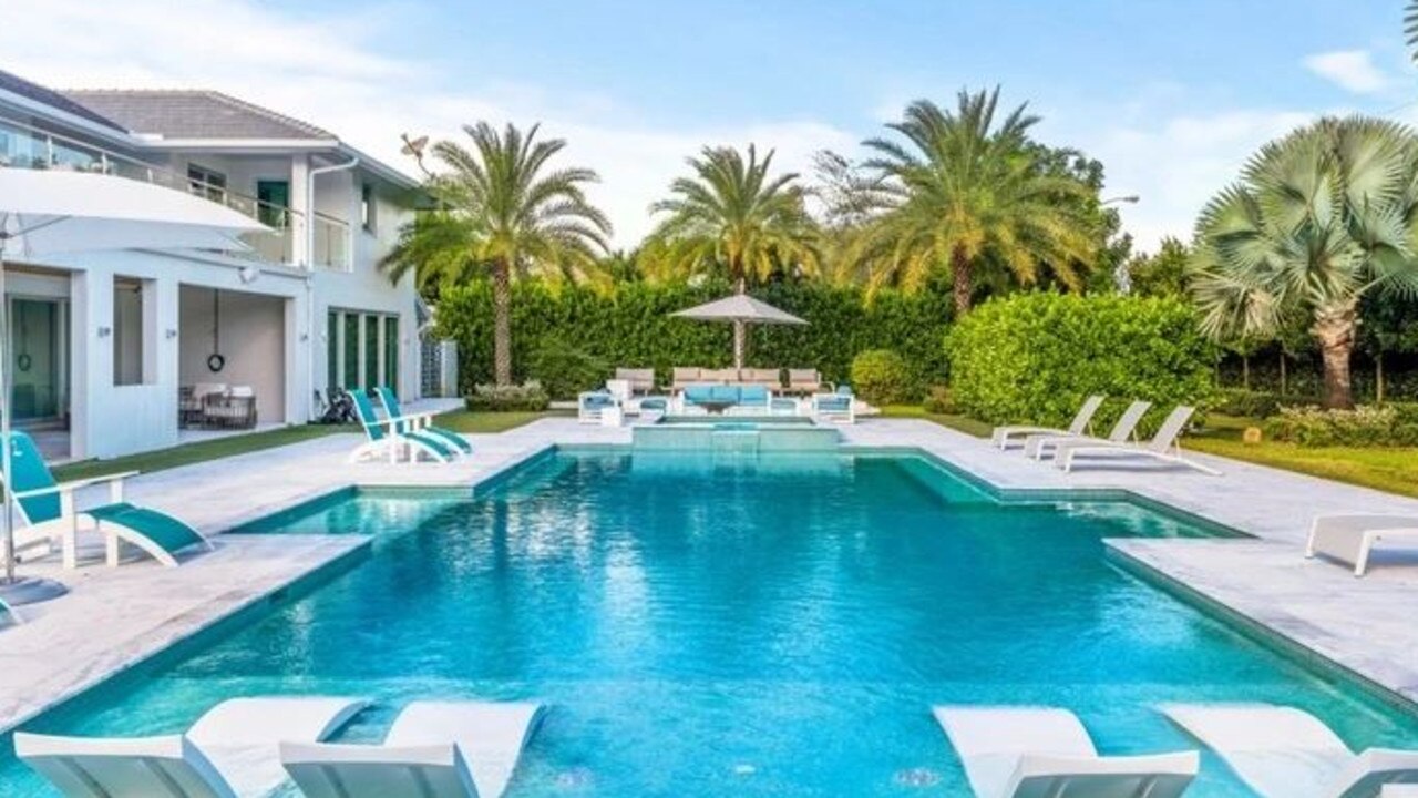 The backyard pool in Bregoli's new residence. Picture: Signature One Luxury Estates Llc via New York Post