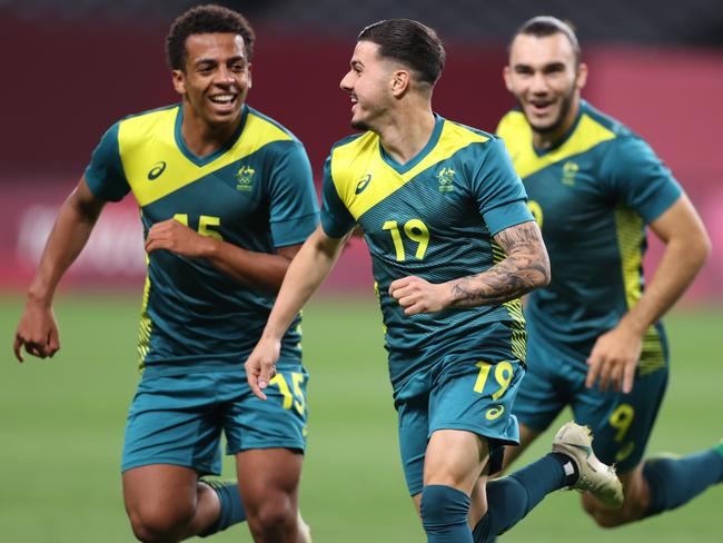 Football Australia would like to see more funding through the ASC to help development of the sport, including for the Olyroos (pictured). Picture: Masashi Hara/Getty Images