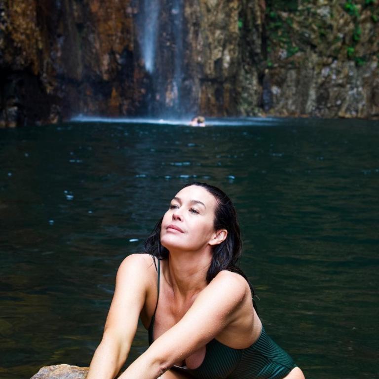 Aussie model Megan Gale recently visited Emma Gorge describing it as one of favourite moments of her WA getaway. Picture: Instagram/megankgale
