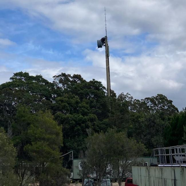 The Telstra tower at Couran Cove. Picture: Supplied