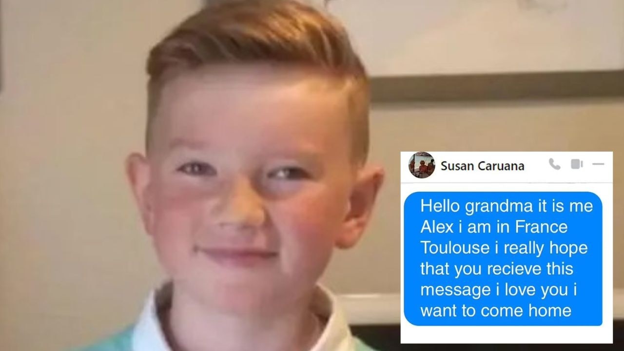 Missing boy’s heartbreaking text to grandma