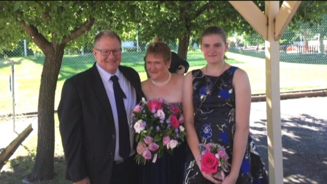 South Australian Gavin Dallow, left, and stepdaughter Zoe Hosking, right, both died. Lisa Dallow, centre, is believed to be in hospital. Picture: supplied