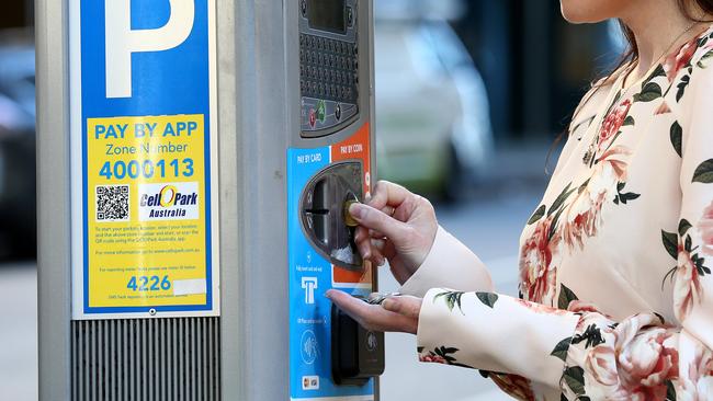 Council parking meters were switched off during the coronavirus lockdown, but have since been turned back on. Picture: Adam Head