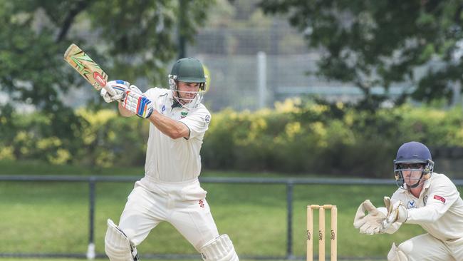 Graeme Rummans on his way to a century against Elsternwick last season.