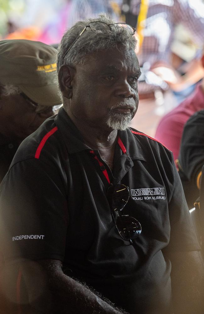 Mr Yingiya (Mark) Guyula at the Garma Festival 2023. Picture: Pema Tamang Pakhrin