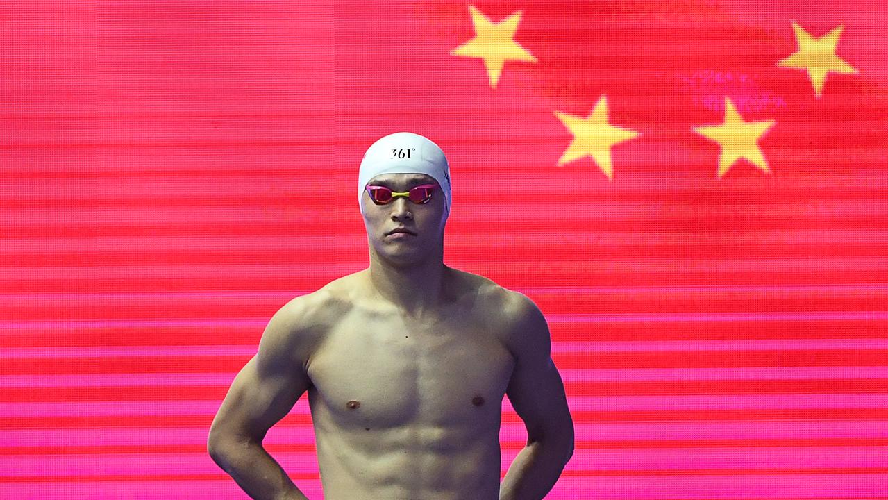 Sun Yang has been banned from the Tokyo Olympics. Picture: AFP