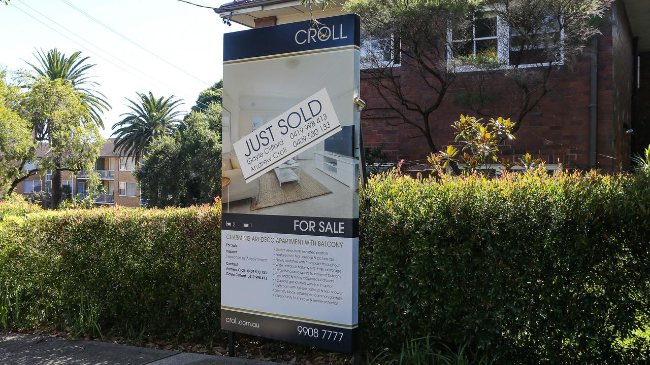 A residential property with a for sale sign on the North Shore in Sydney, Australia. Picture: NCA NewsWire / Gaye Gerard