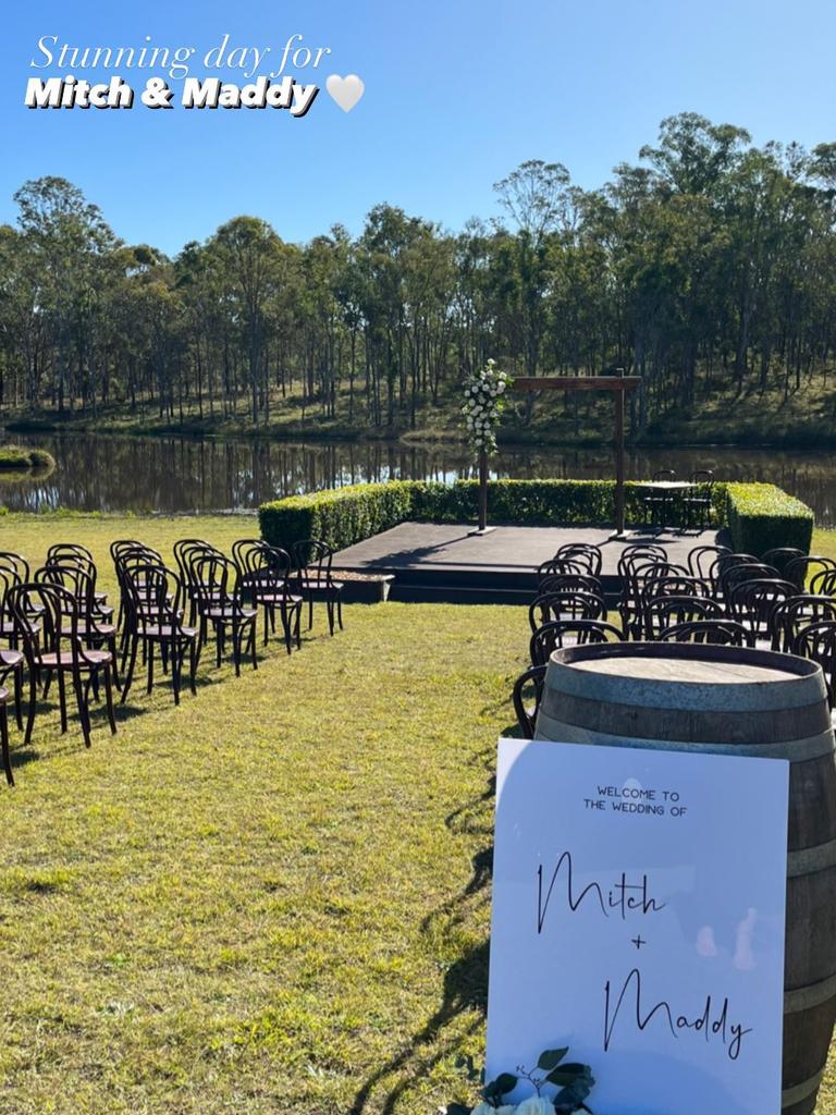 The wedding occurred at Wandin Valley Estate. Picture: Facebook