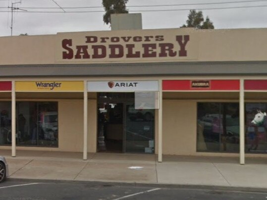 Brett Atkinson is alleged to have broken into Drovers Saddlery in Echuca on September 25.