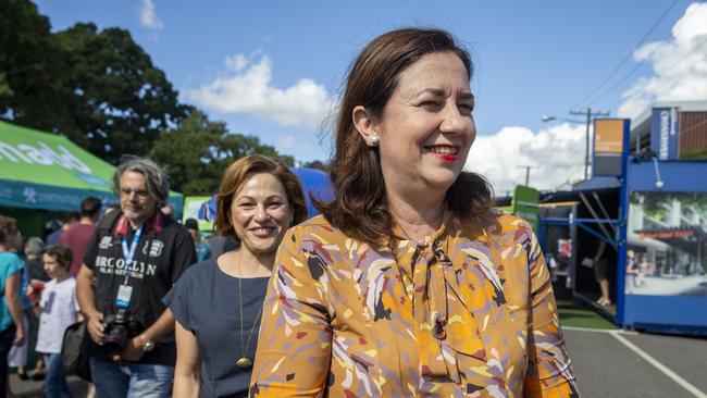 Premier Annastacia Palaszczuk has the task of distancing her government from the policies of federal Labor that proved so wildly unpopular in Queensland. Picture: AAP Image