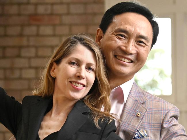 20/12/2023: Outgoing QLD Ballet Artistic Director Li Cunxin with his replacement Leanne Benjamin as the Queensland Ballet announces Leanne as its new Artistic Director, at the Thomas Dixon Centre, West End, Brisbane pic: Lyndon Mechielsen/Courier Mail