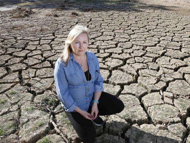 Sonia Crestani said the drought was “the worst I’ve ever seen”. Picture: AAP Image/David Swift