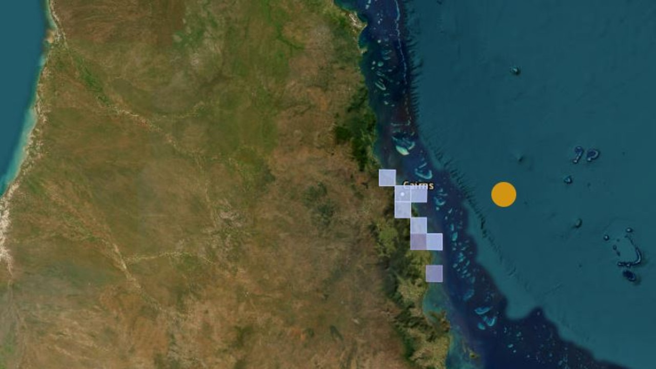 There were multiple reports from people who felt the earthquake around Cairns. Picture: Geosciences Australia