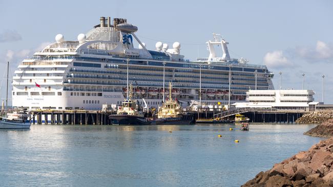 There is a Covid outbreak on the Coral Princess cruise ship. Picture: Floss Adams.