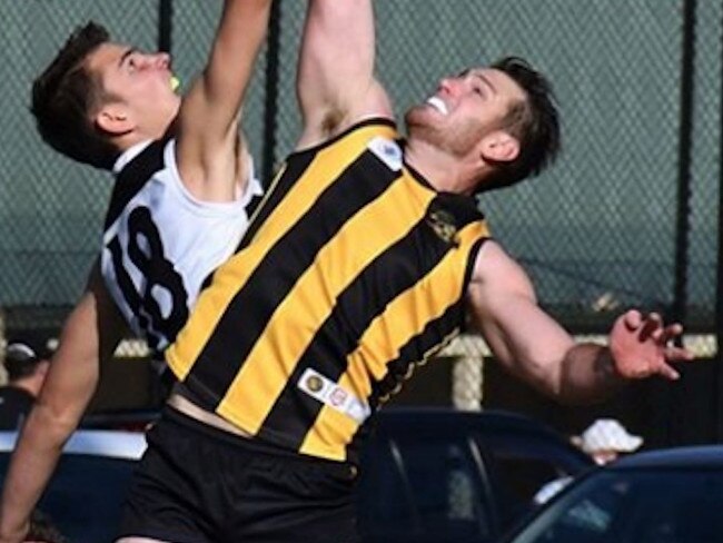 Gawler Central big man Joe Bottin (right). Picture: Gawler Central Football Club