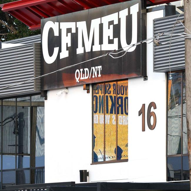 CFMEU Qld and NT members pictured at the Bowen Hills headquarters.