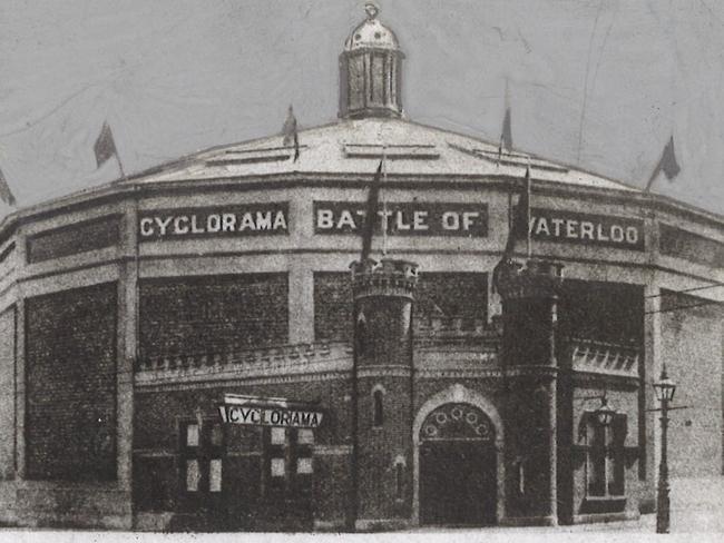 The original cyclorama building which featured scenes from famous battles.