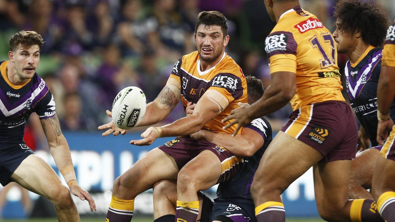 Matt Gillett struggled to make an impact at lock with ball in hand for the Broncos. 