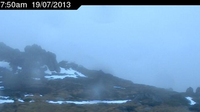 Barely enough for a snowball fight... and this is at the highest point of a major Aussie ski resort. Pic: ski.com.au