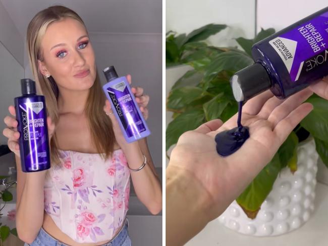 Provoke Blonde Shampoo. Picture: TikTok/43 provoke tiktok @annaliseewood.