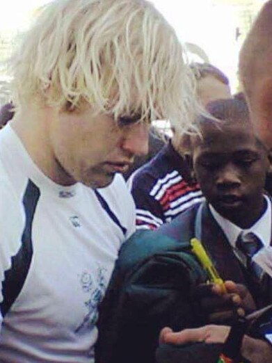 Kolisi with Schalk Burger.