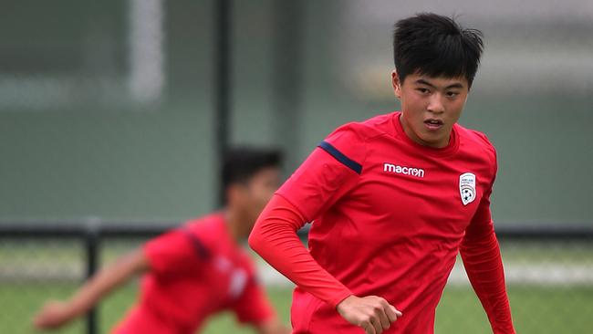 Chuang Tang, 22 trains with Adelaide United's national youth league team. Picture: AAP Image/Dean Martin