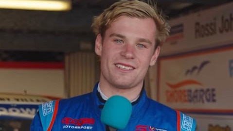 Rossi Johnson won his first national podium, placing third in Race 2 down in Perth for Round 3 of the V8 SuperUtes series 2025. Picture: Facebook