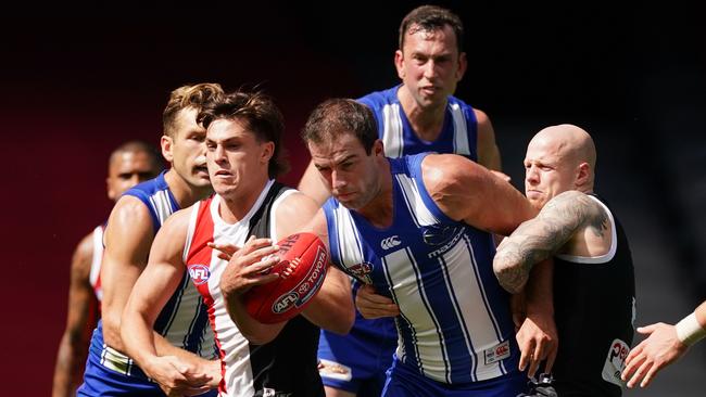 St Kilda and North Melborne clash at the AFL-owned Marvel Stadium in Round 1.