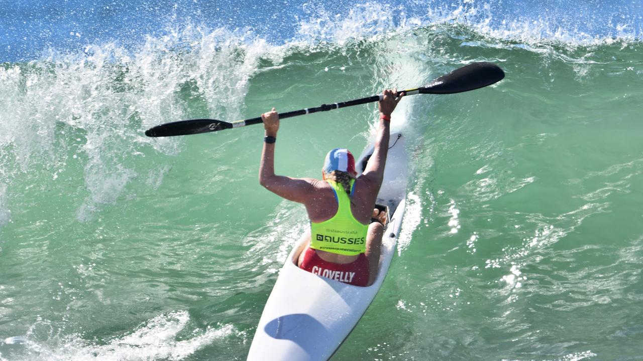 A Clovelly athlete at Masters. Pictures: SLSA