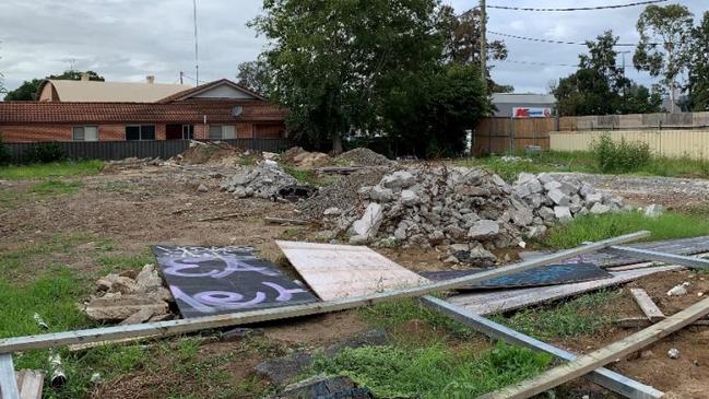 The site on Station St, Penrith, as it currently stands. Picture: Supplied