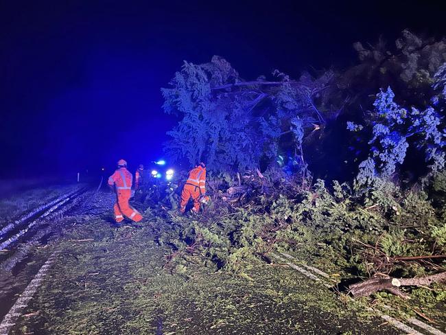 Storm and wind damage across Victoria Attending by Bendigo SES Picture: Bendigo SES