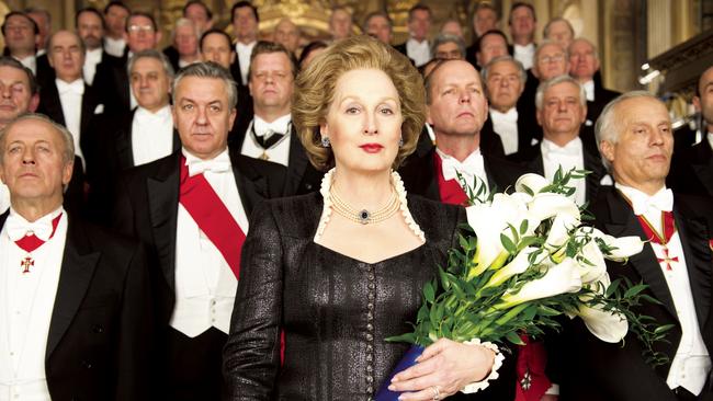 Meryl Streep plays former UK Prime Minister Margaret Thatcher in The Iron Lady.