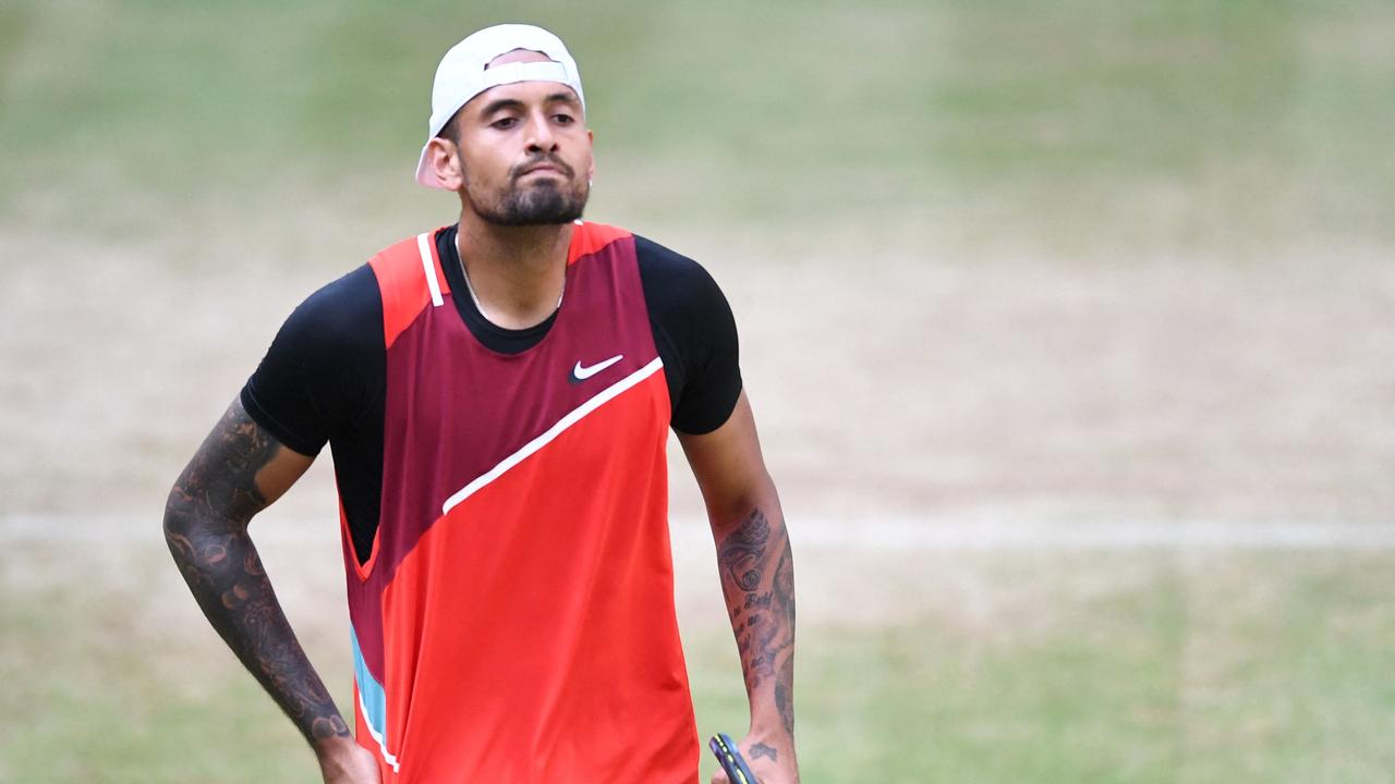 Australia's Nick Kyrgios says he can beat anyone in the top 10 at Wimbledon. Photo: AFP