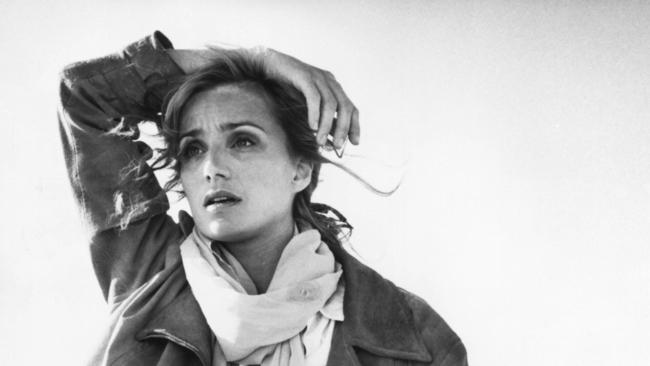 British actor Kristin Scott Thomas in scene from film "The English Patient" — one of the most horrific movies of all time.