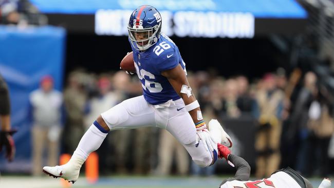 New York Giants running back Saquon Barkley is enjoying an enormous breakout season. Picture: Getty