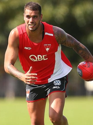 Lance 'Buddy' Franklin shocked the footy world by joining the Swans. Pic: Phil Hillyard