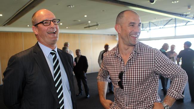 David Koch has been appointed the new Chairman for the Port Adelaide Power Football Club. He is pictured at Alberton Oval with Warren Tredrea.