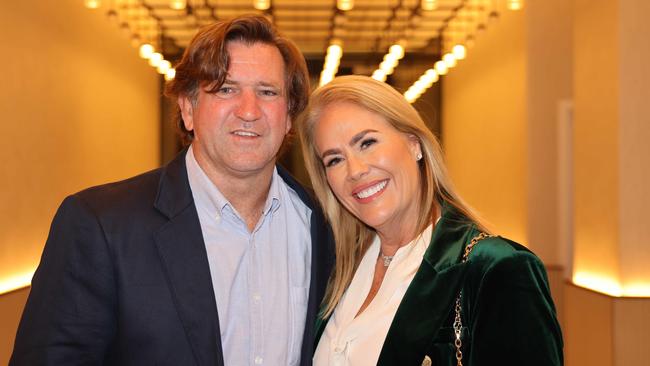 Des Hasler and Rebecca Frizelle at the Gold Coast Titans NRLW 2025 Season Launch at Isoletto The Star Gold Coast. Picture, Portia Large.