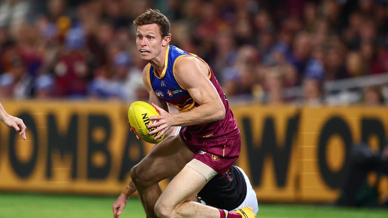 Lions defender Ryan Lester is set to make his 200th AFL appearance on Sunday. Picture: Chris Hyde/AFL Photos/via Getty Images