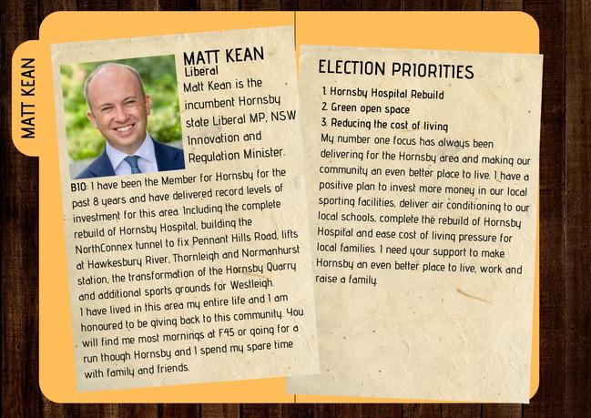 NSW Liberal Party Candidate Matthew Kean. 