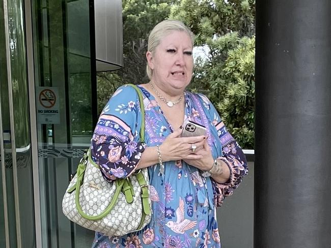 Melanie Cox leaves Coffs Harbour court on November 12, 2024.